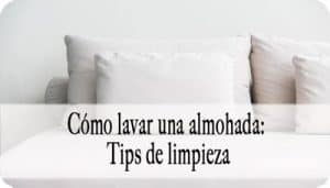 como lavar una almohada