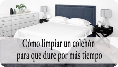 Cómo limpiar un colchón para que dure por más tiempo